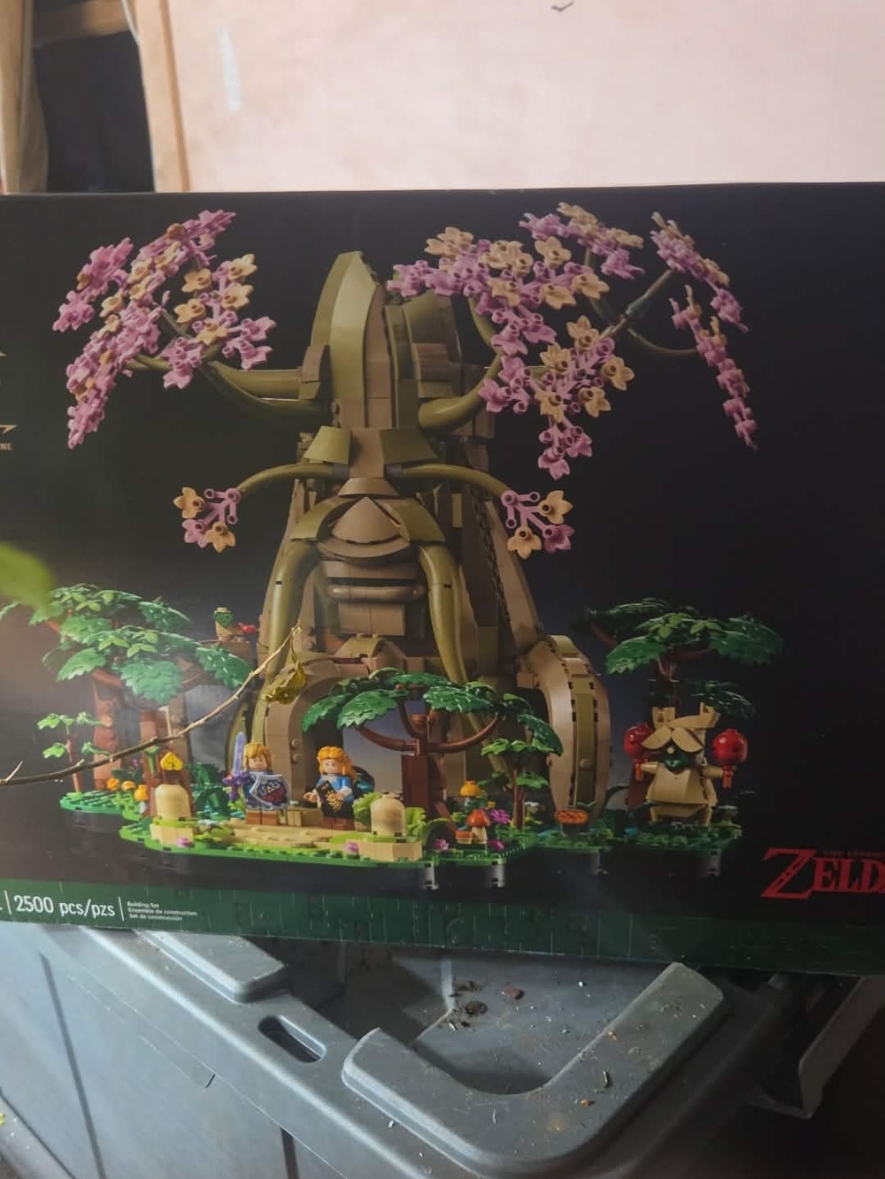 Lego Green Treehouse with Pink Blossom Canopy